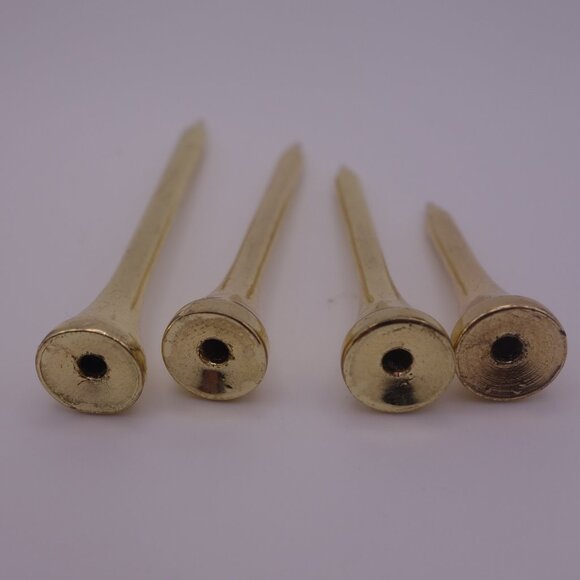 Gold Color Metal Golf Tees and Gold Color Metal Green Ball Mark Tool - Picture 6 of 16